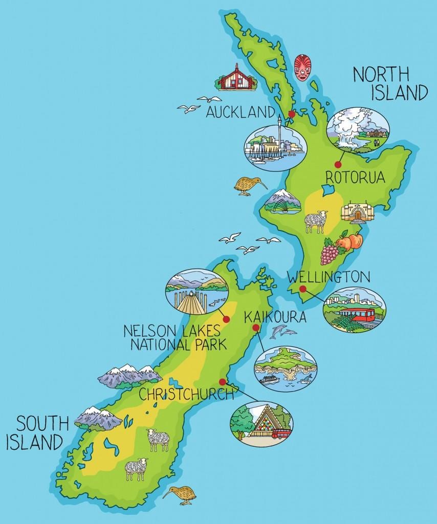 新西兰卡通图
