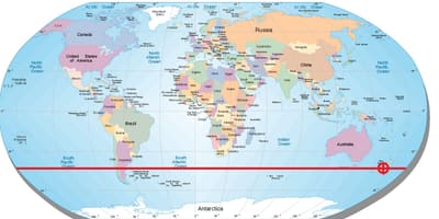 新西兰的地图纬度